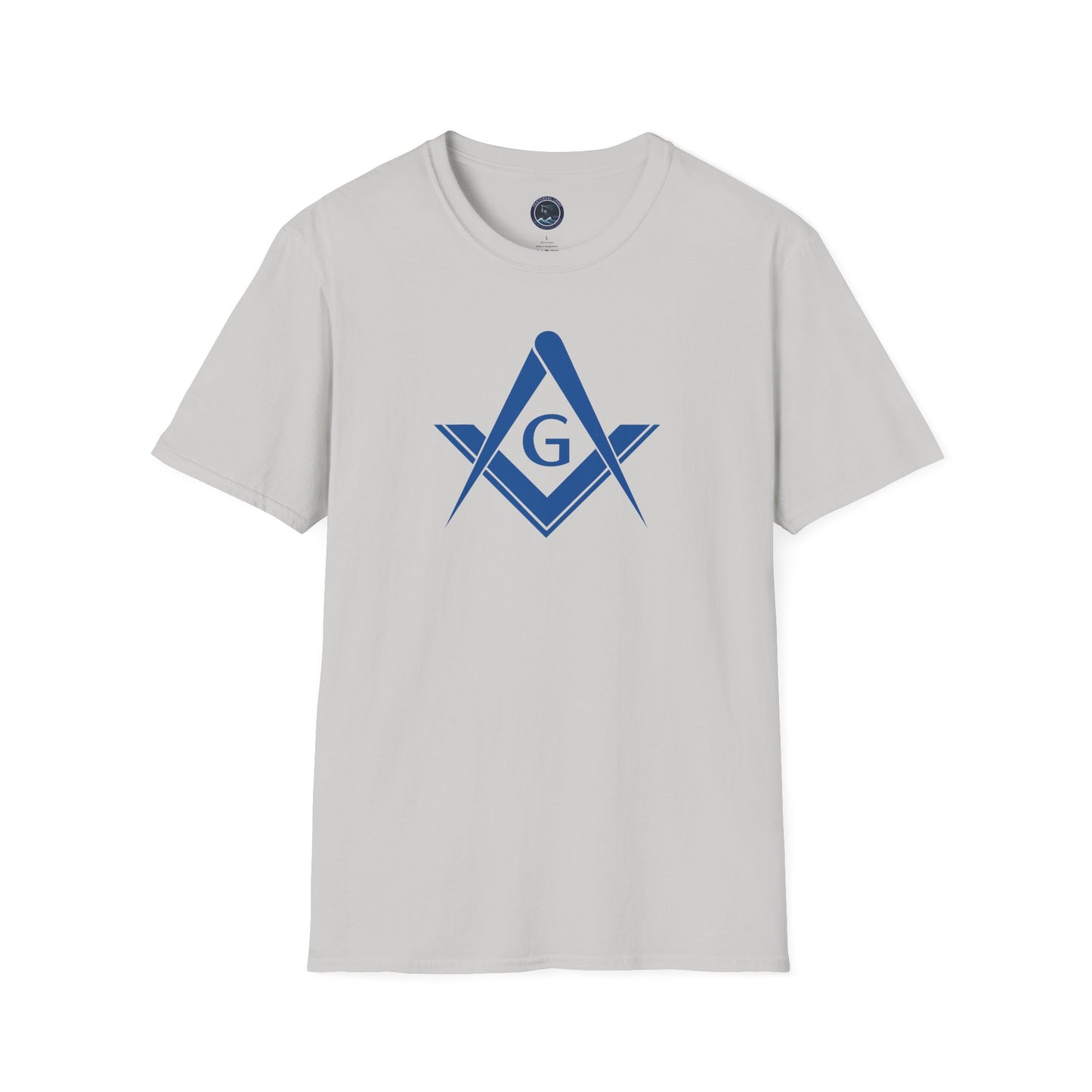 Square and Compass Softstyle T-Shirt - Classic (Royal Blue, Front Print)
