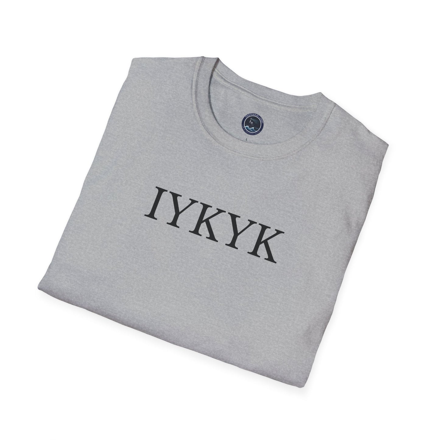 "IYKYK" Softstyle T-Shirt -  Black Letters