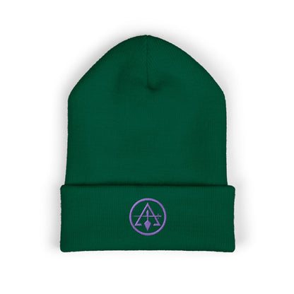Cryptic Council Encircled Sword and Trowel -  Embroidered Classic Cuffed Beanie