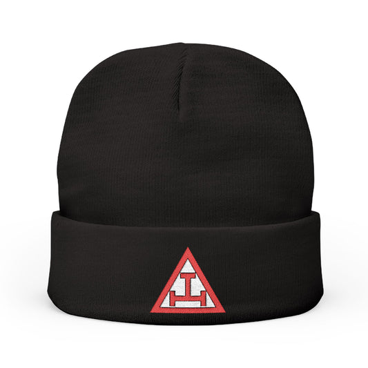 Royal Arch Embroidered Knit Beanie