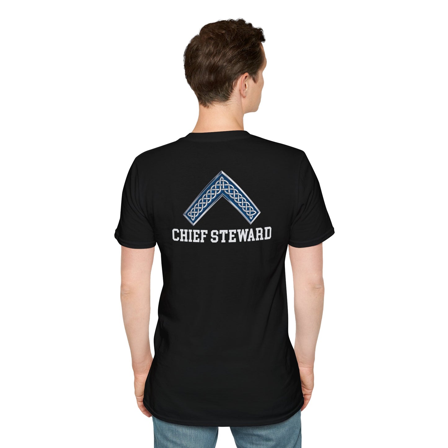 Worshipful Master "Chief Steward" Softstyle T-Shirt - Celtic Square (Two-Sided)