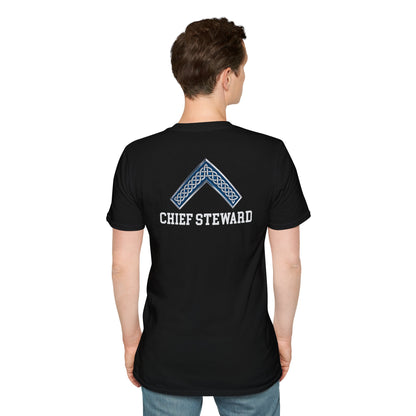 Worshipful Master "Chief Steward" Softstyle T-Shirt - Celtic Square (Two-Sided)