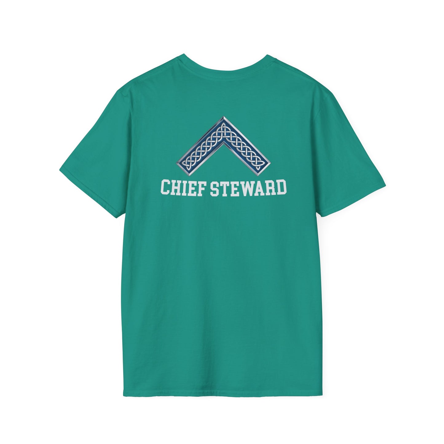 Worshipful Master "Chief Steward" Softstyle T-Shirt - Celtic Square (Two-Sided)