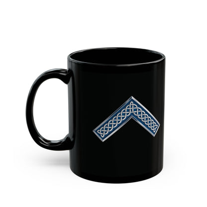 Two-Sided Worshipful Master Jewel Celtic Knot Black Coffee Mug (11oz, 15oz)