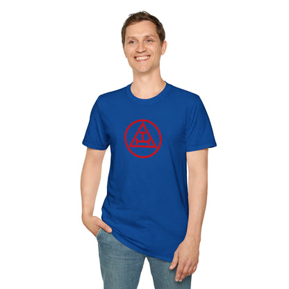 Royal Arch - Red Triple Tau in Circle Short Sleeve T-shirt