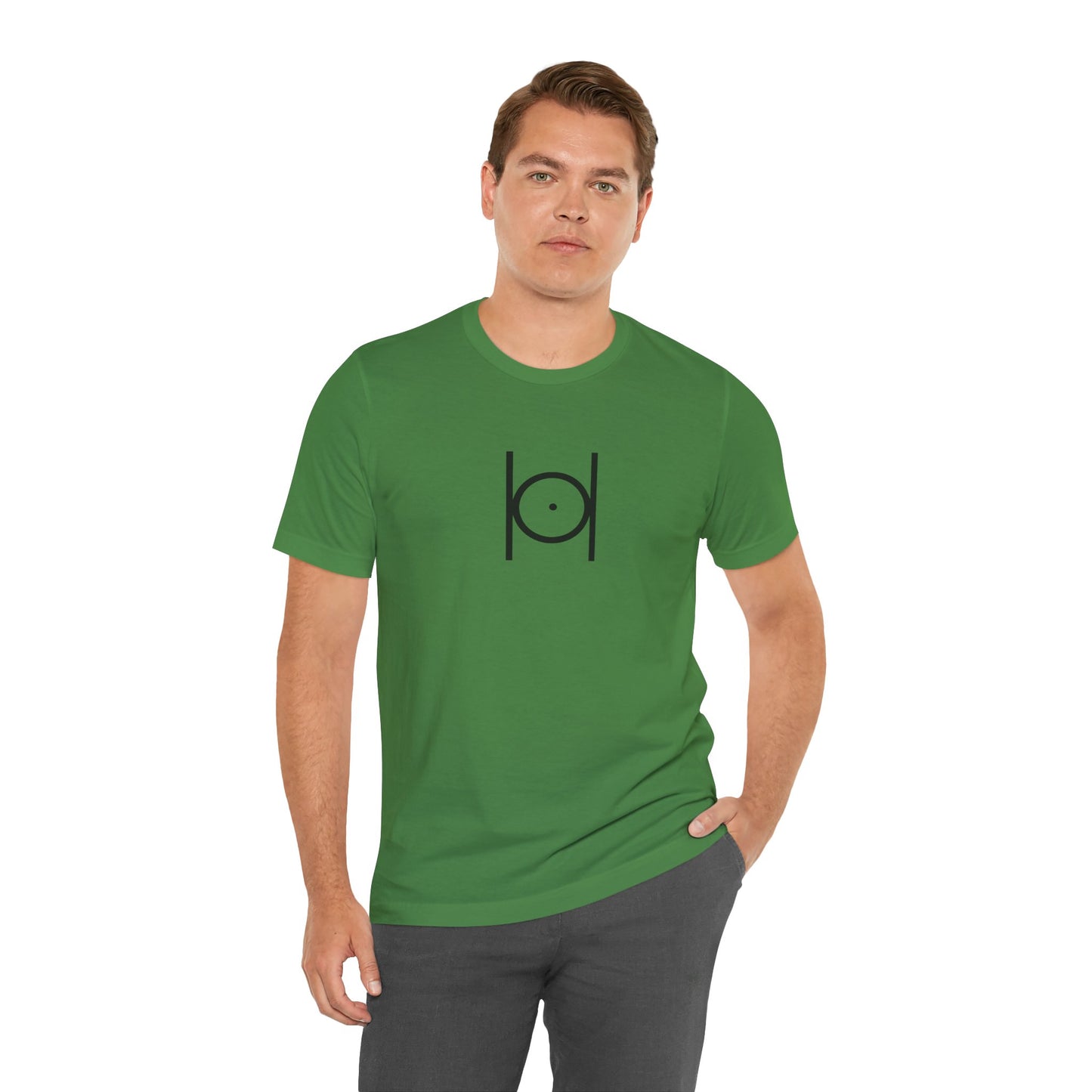 Point within a Circle T-Shirt - Classic (Green, Front Facing)