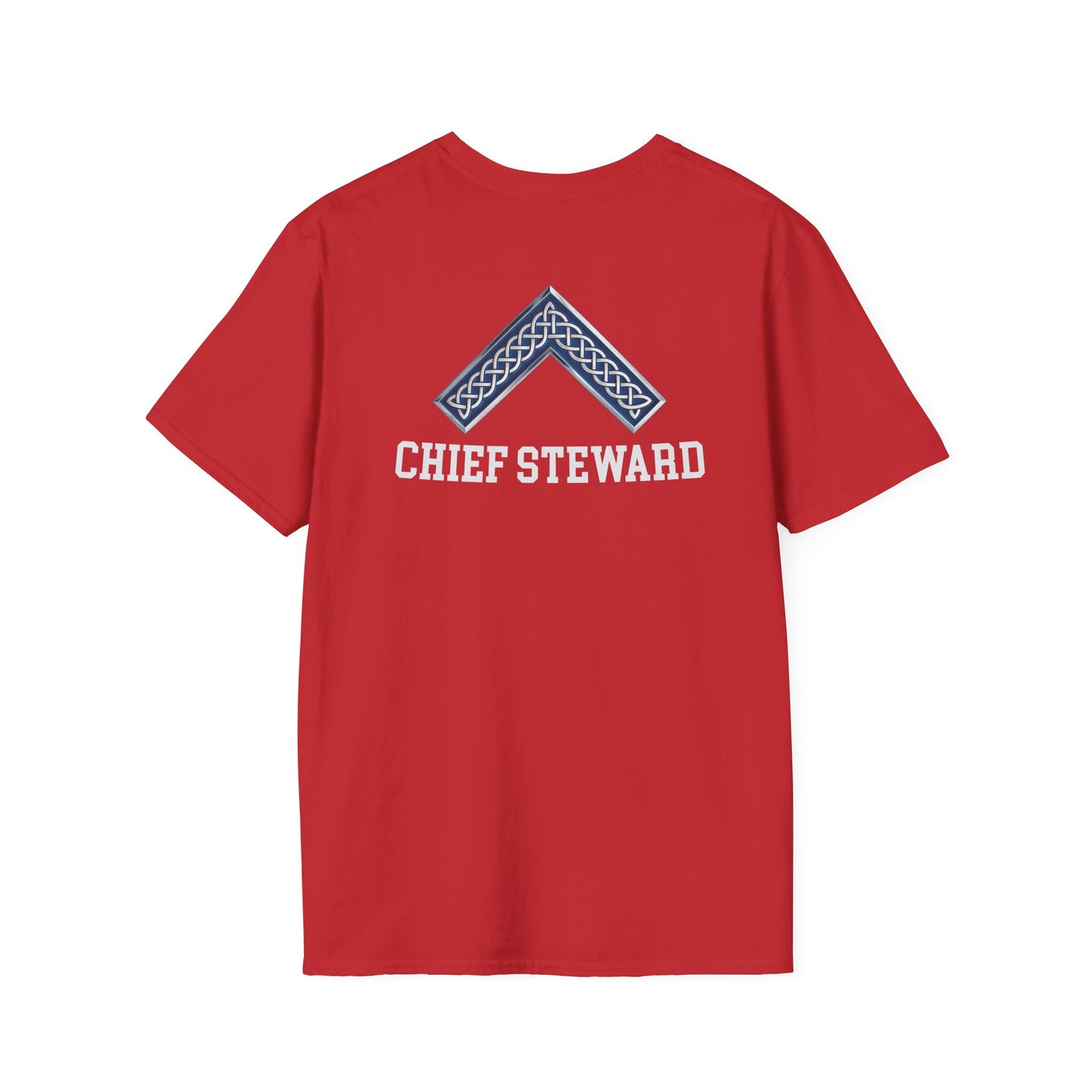 Worshipful Master "Chief Steward" Softstyle T-Shirt - Celtic Square (Two-Sided)