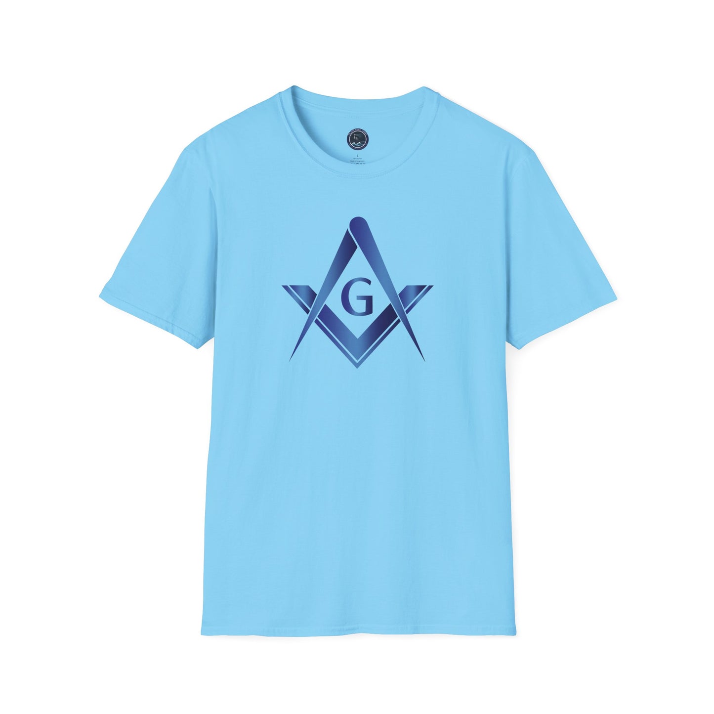 Sapphire Square and Compass Softstyle T-Shirt - Classic (Front Print)