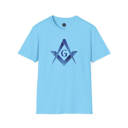 Sapphire Square and Compass Softstyle T-Shirt - Classic (Front Print)