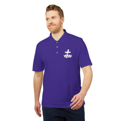 Knights Templar adidas Performance Polo - White Logo