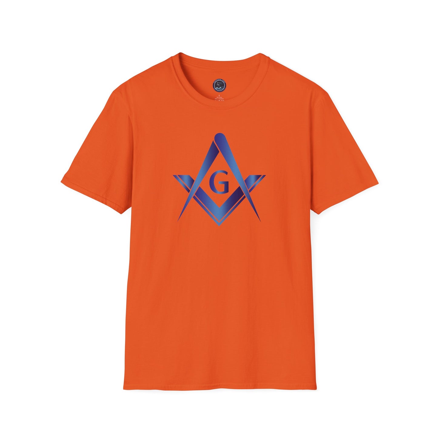 Sapphire Square and Compass Softstyle T-Shirt - Classic (Front Print)