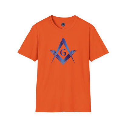 Sapphire Square and Compass Softstyle T-Shirt - Classic (Front Print)