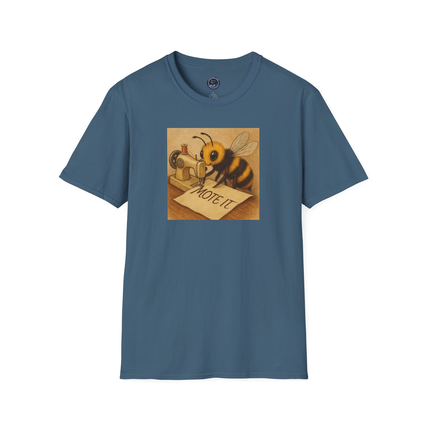 "Sew Mote It Bee" Softstyle T-Shirt - Vintage Illustration