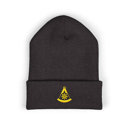 Past Master Embroidered Classic Cuffed Beanie - Smiling Sun