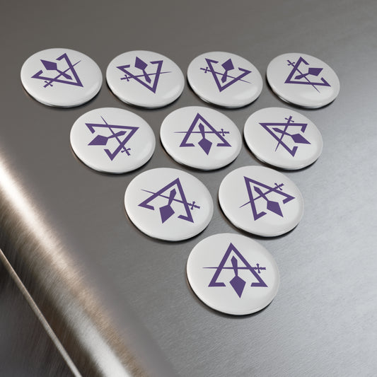 Cryptic Council Round Button Magnet (1 & 10 pcs)