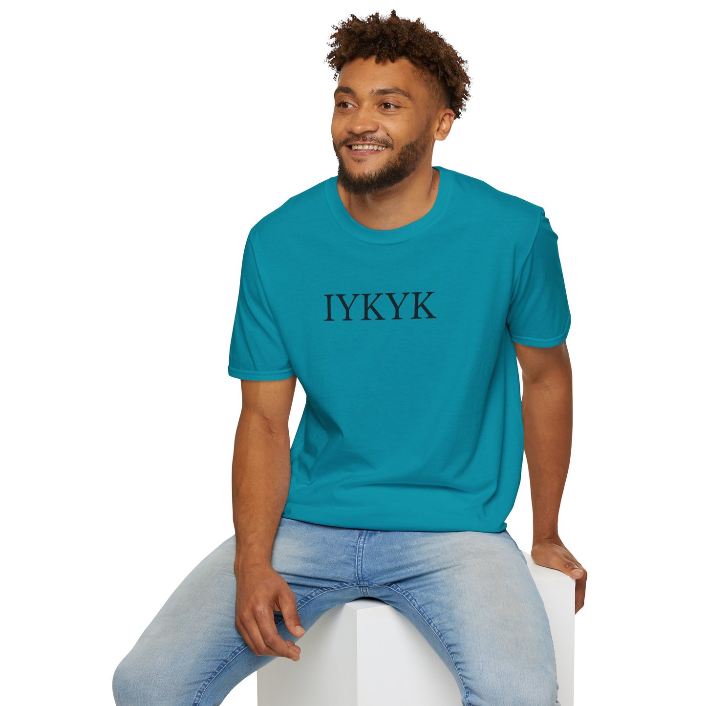 "IYKYK" Softstyle T-Shirt -  Black Letters