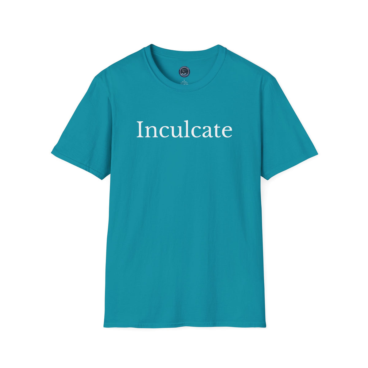 "Inculcate" Softstyle T-Shirt (White Letters, Uppercase)