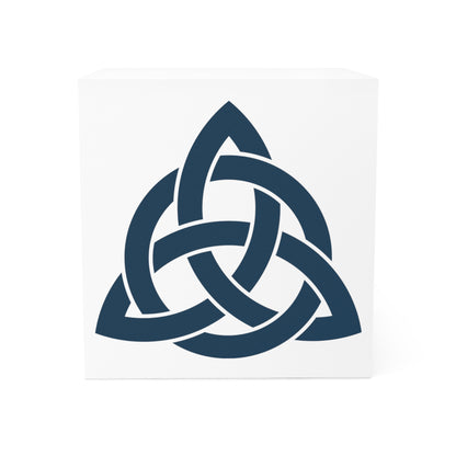 Celtic Triquetra with Circle 4-sided Note Cube