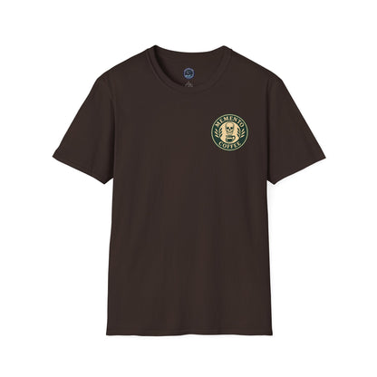Memento Coffee Softstyle T-Shirt - Acacia (Green/Tan)
