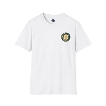 Memento Coffee Softstyle T-Shirt - Acacia (Green/Tan)