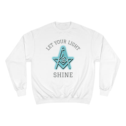 Neon Let Your Light Shine Champion Sweatshirt - Custom Colors