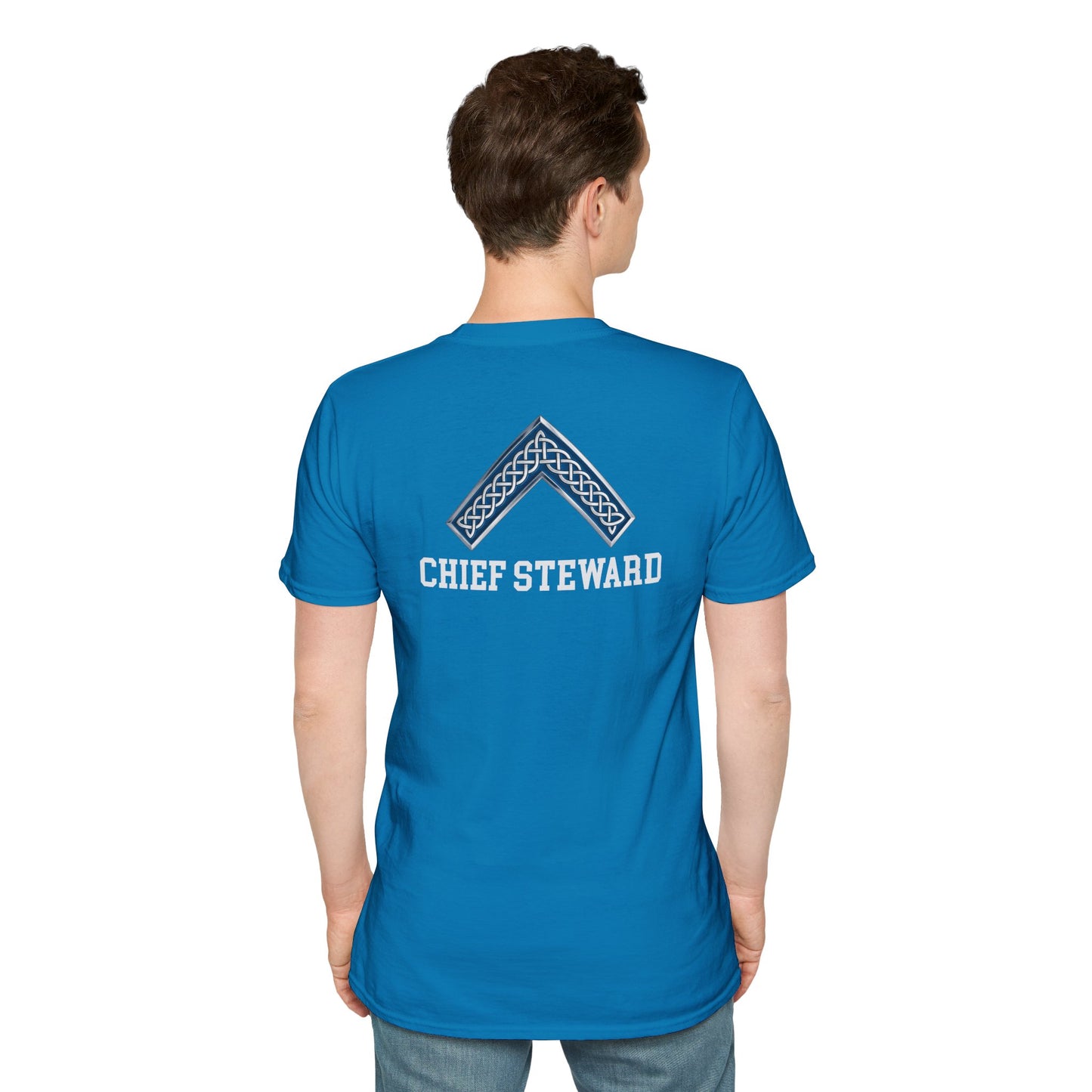 Worshipful Master "Chief Steward" Softstyle T-Shirt - Celtic Square (Two-Sided)