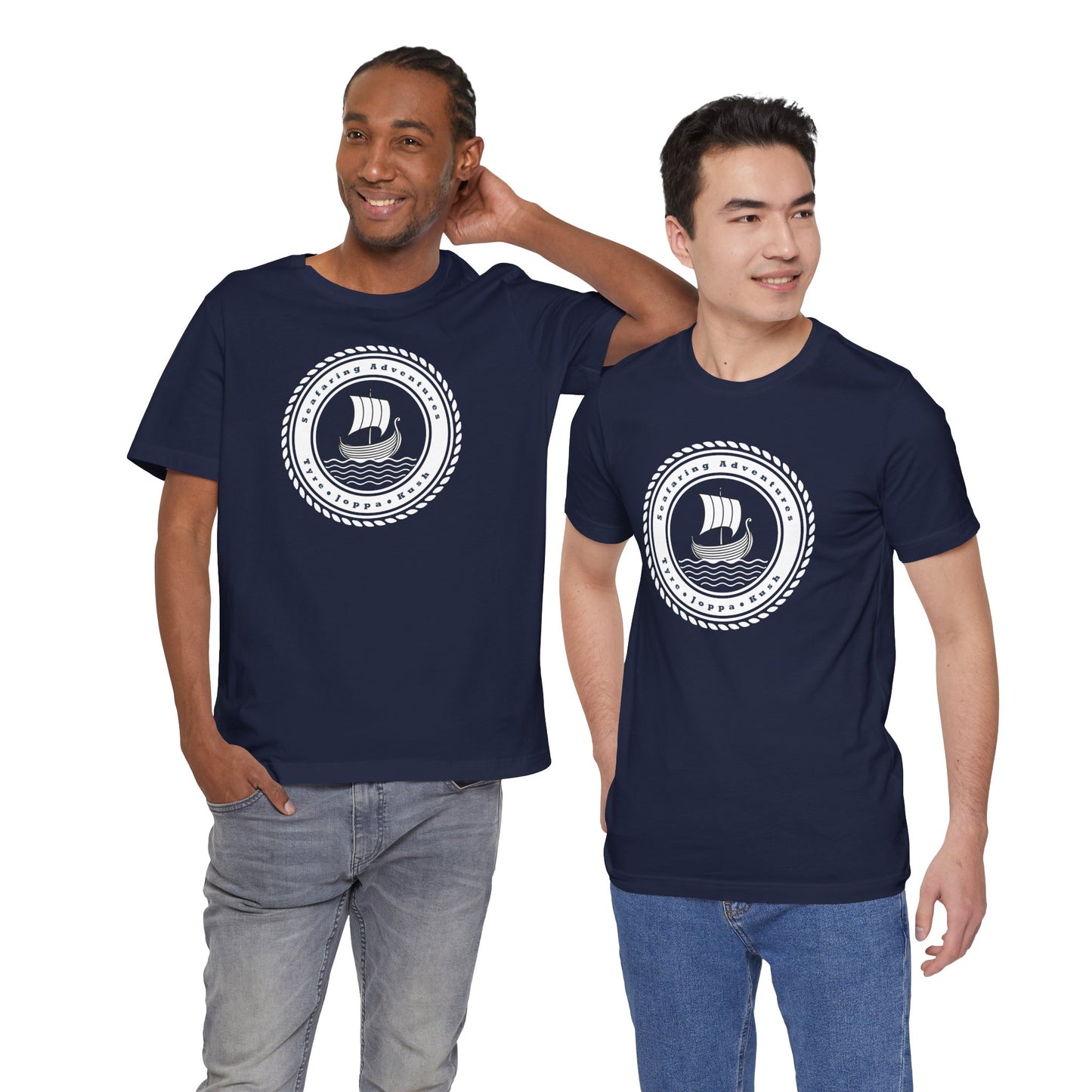 "Seafaring Adventures" Short Sleeve T-Shirt - From Tyre to Kush (Front Print)