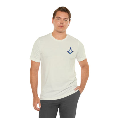 Channel Islands Lodge 214 Entered Apprentice short sleeve T-shirt in sapphire, featuring a comfortable fit and detailed printed design.