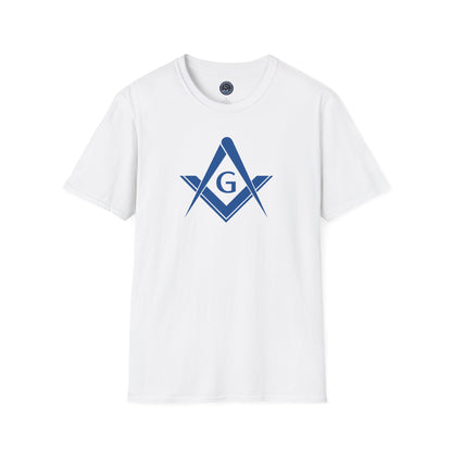 Square and Compass Softstyle T-Shirt - Classic (Royal Blue, Front Print)