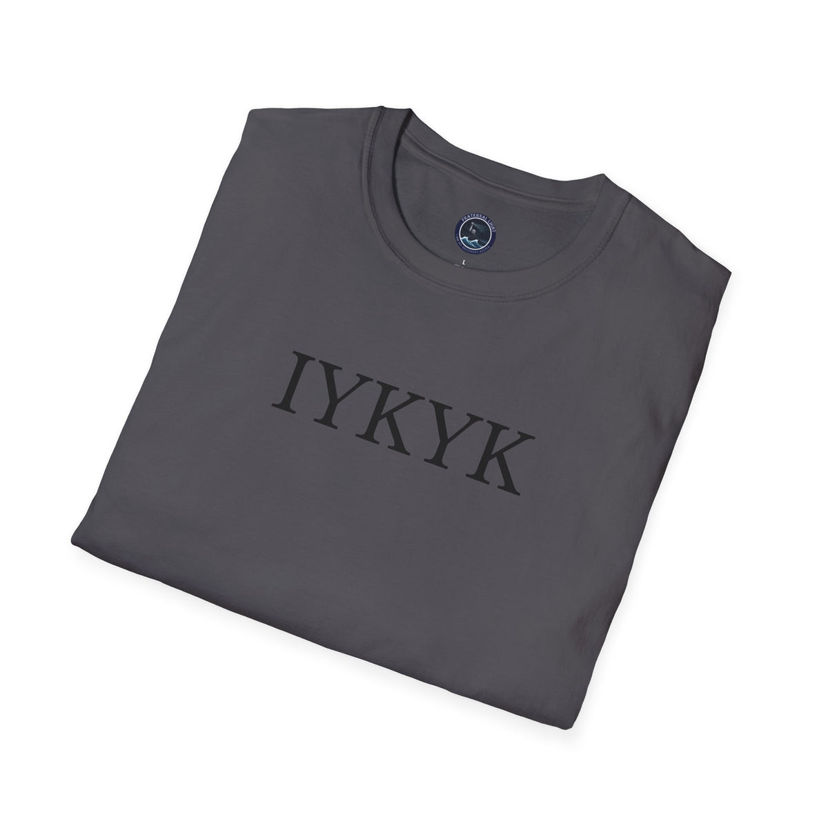 "IYKYK" Softstyle T-Shirt -  Black Letters