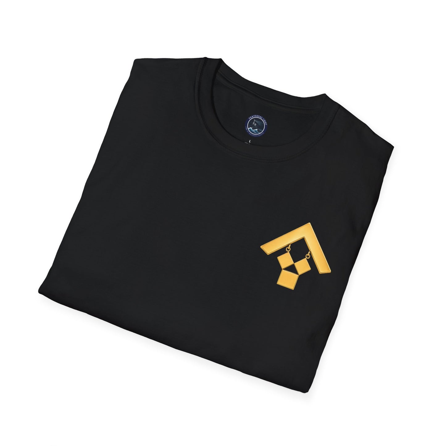 Past Master Jewel Softstyle T-Shirt - Gold (Channel Islands Lodge)