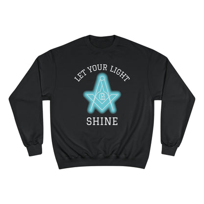 Neon Let Your Light Shine Champion Sweatshirt - Custom Colors