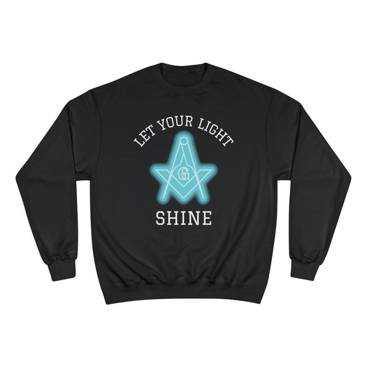 Neon Let Your Light Shine Champion Sweatshirt - Custom Colors