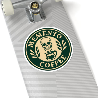 Memento Coffee Kiss-Cut Sticker - Acacia (Green/Tan)
