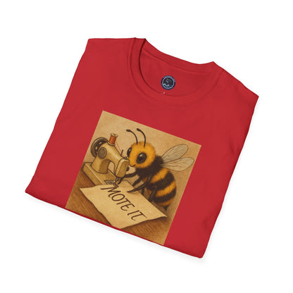 "Sew Mote It Bee" Softstyle T-Shirt - Vintage Illustration