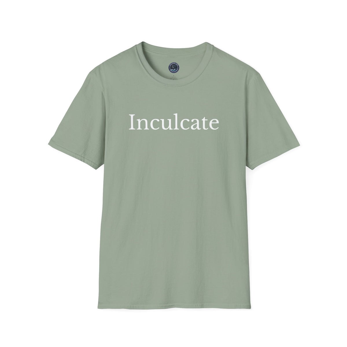 "Inculcate" Softstyle T-Shirt (White Letters, Uppercase)