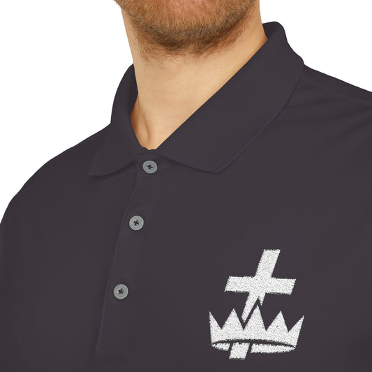 Knights Templar adidas Performance Polo - White Logo