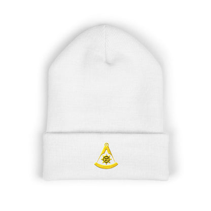 Past Master Embroidered Classic Cuffed Beanie - Smiling Sun