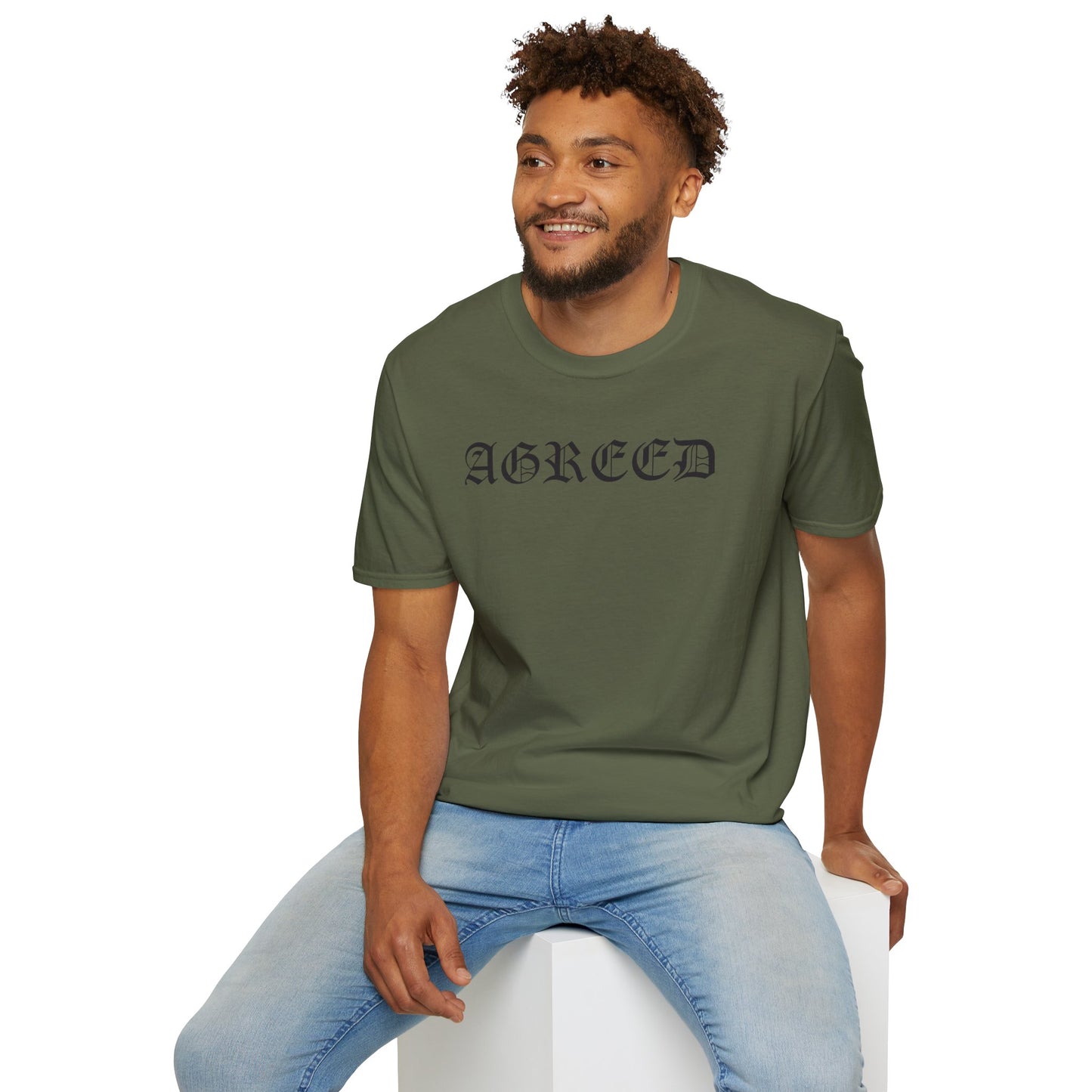 "AGREED" Softstyle T-Shirt (Multiple Fonts)