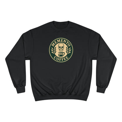 "Memento Coffee" Champion Sweatshirt - Acacia (Green/Tan)