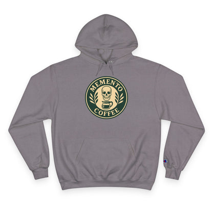 "Memento Coffee" Champion Hoodie - Acacia (Green/Tan)