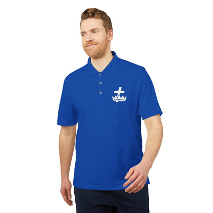 Knights Templar adidas Performance Polo - White Logo