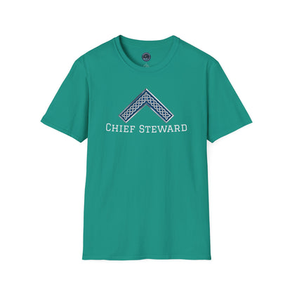 Worshipful Master "Chief Steward" Softstyle T-Shirt - Celtic Square (Front Print)