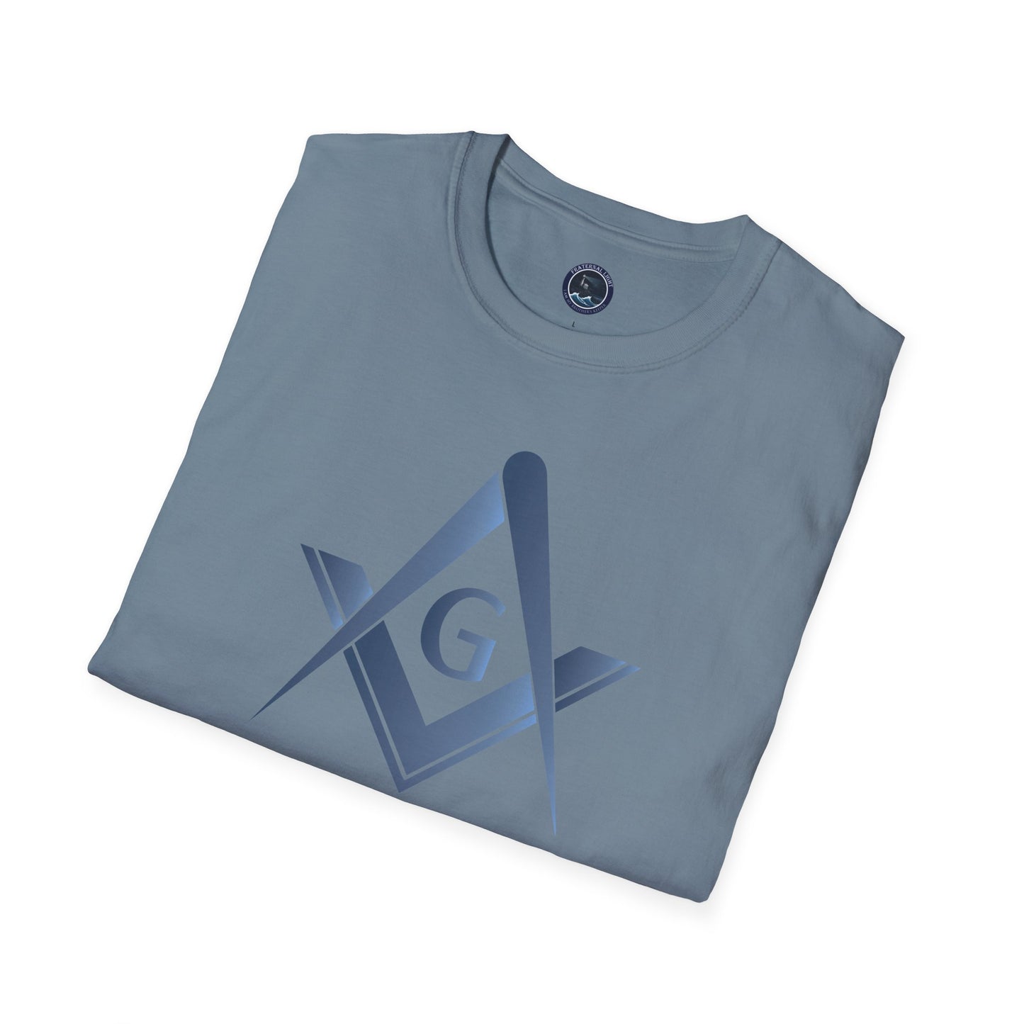 Bluestone Square and Compass Softstyle T-Shirt  - Classic (Front Print)