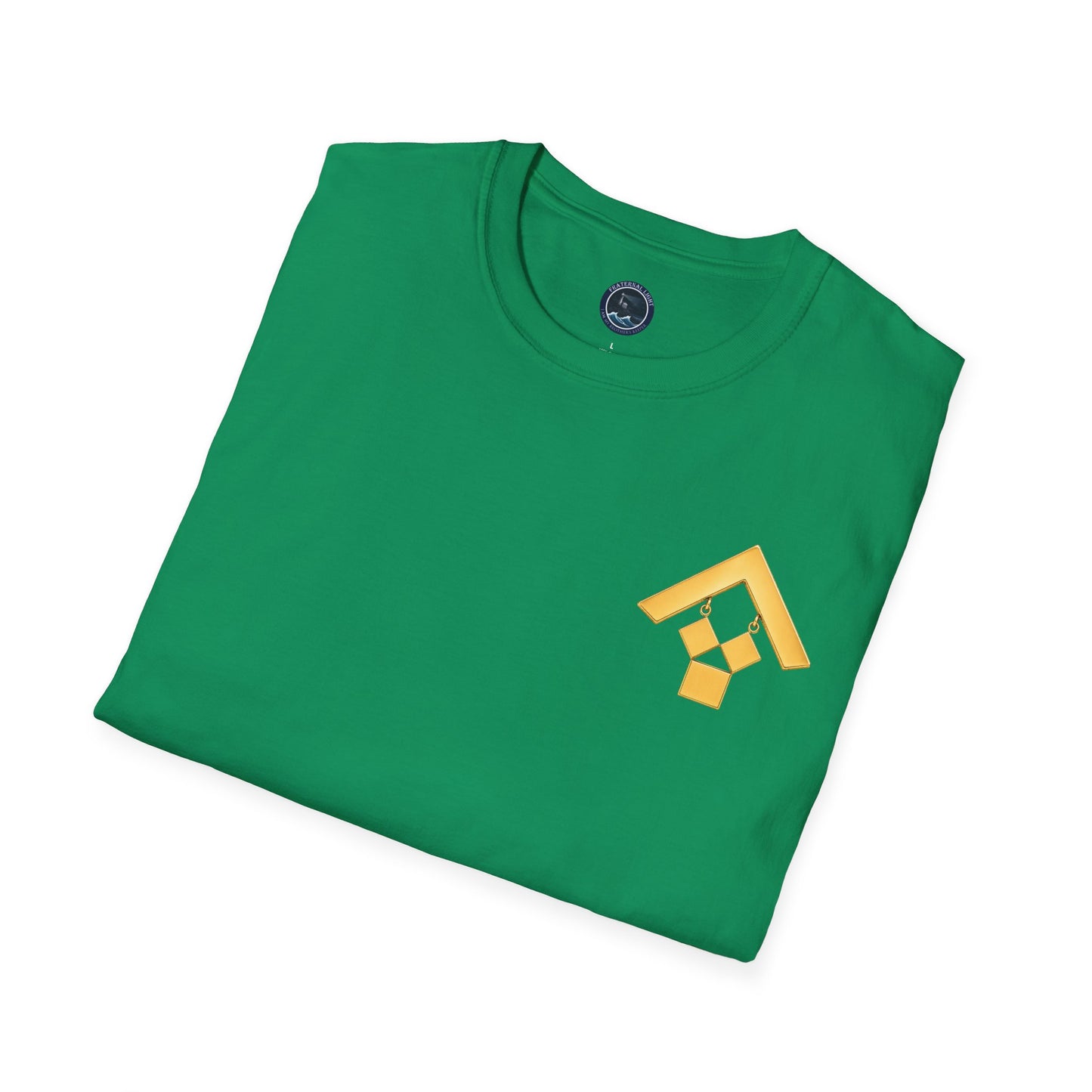 Past Master Jewel Softstyle T-Shirt - Gold (Channel Islands Lodge)