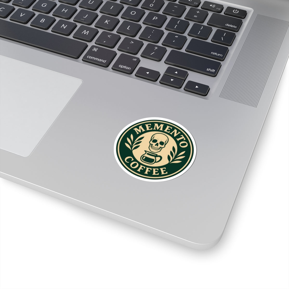 Memento Coffee Kiss-Cut Sticker - Acacia (Green/Tan)