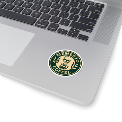 Memento Coffee Kiss-Cut Sticker - Acacia (Green/Tan)