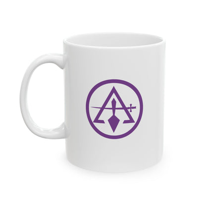 Two-Sided Cryptic Council Ceramic Mug - Regal Pommel (11oz, 15oz)