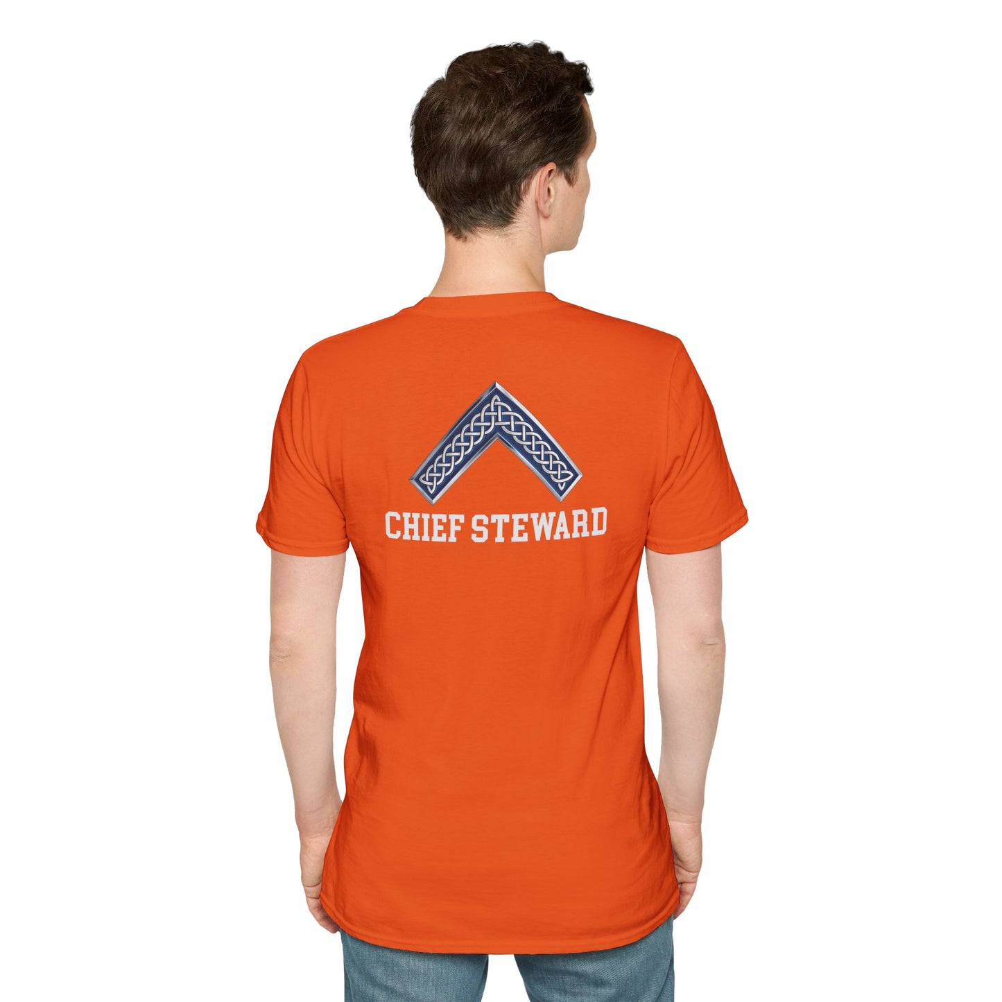 Worshipful Master "Chief Steward" Softstyle T-Shirt - Celtic Square (Two-Sided)