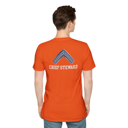 Worshipful Master "Chief Steward" Softstyle T-Shirt - Celtic Square (Two-Sided)